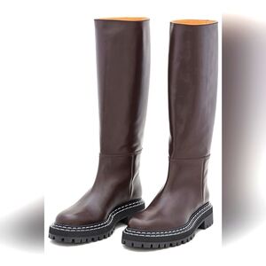 Proenza Schouler Brown Lug Sole Tall Boots Size 42 EU Size 11 US